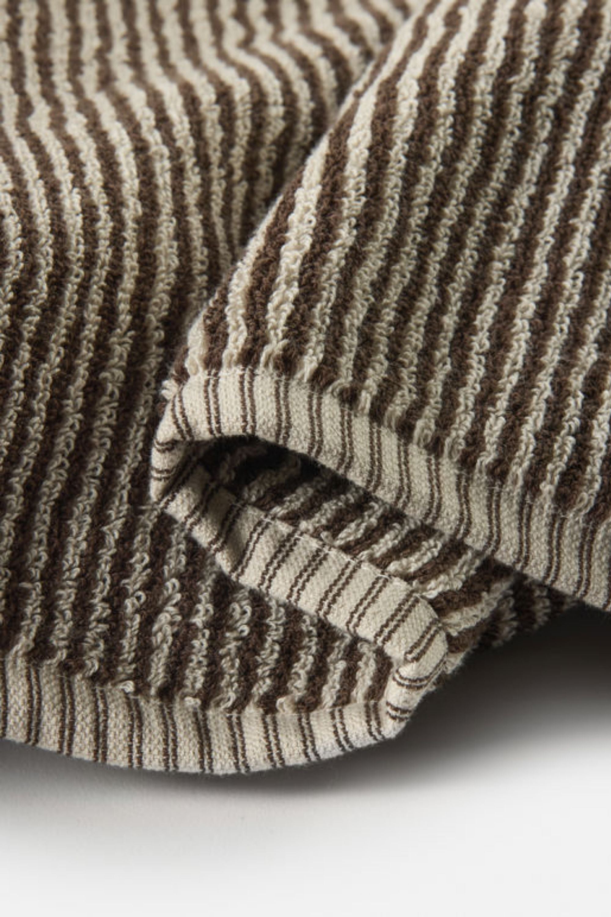 Stripe Cotton Towel Range - Cocoa/Bone