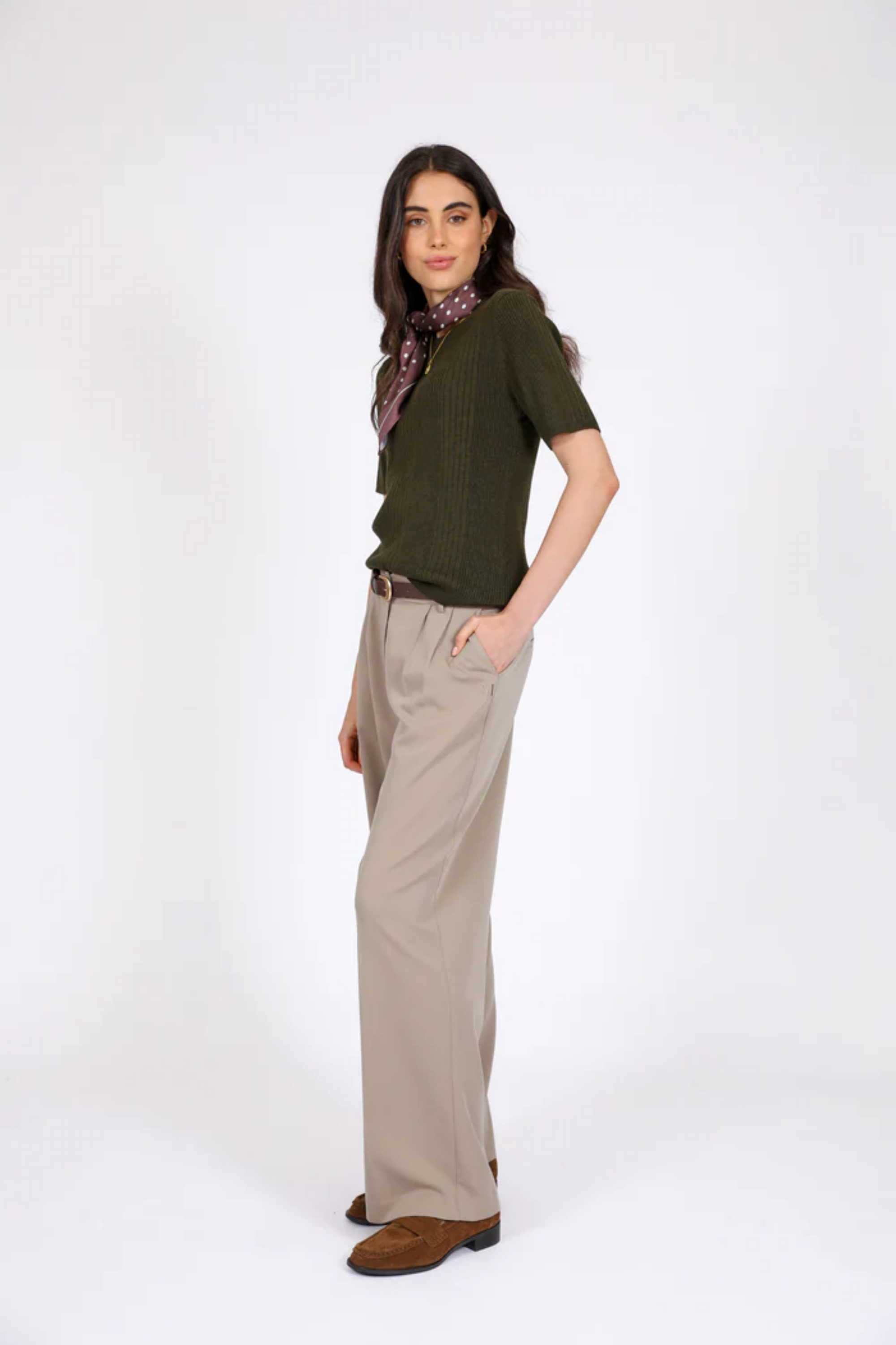 Vero Knit Tee - Spruce