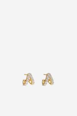 Aria Hoops - CZ/Gold
