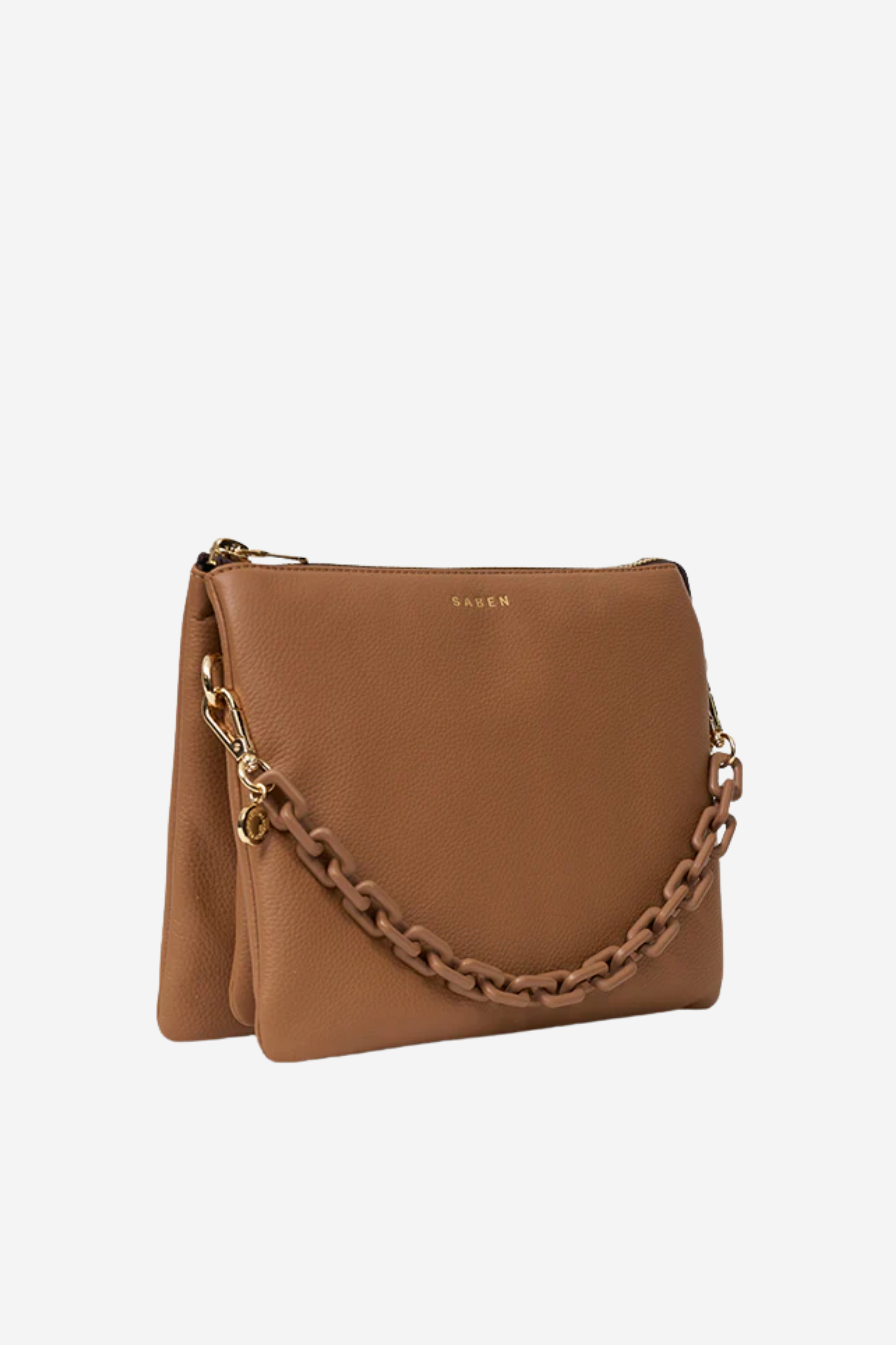 Matilda Crossbody Toffee & Tonal Chain