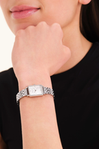 Octagon Watch XS White Face - Silver