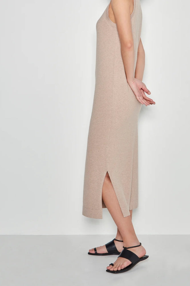 JHL Split Tank Dress - Biscuit Marle