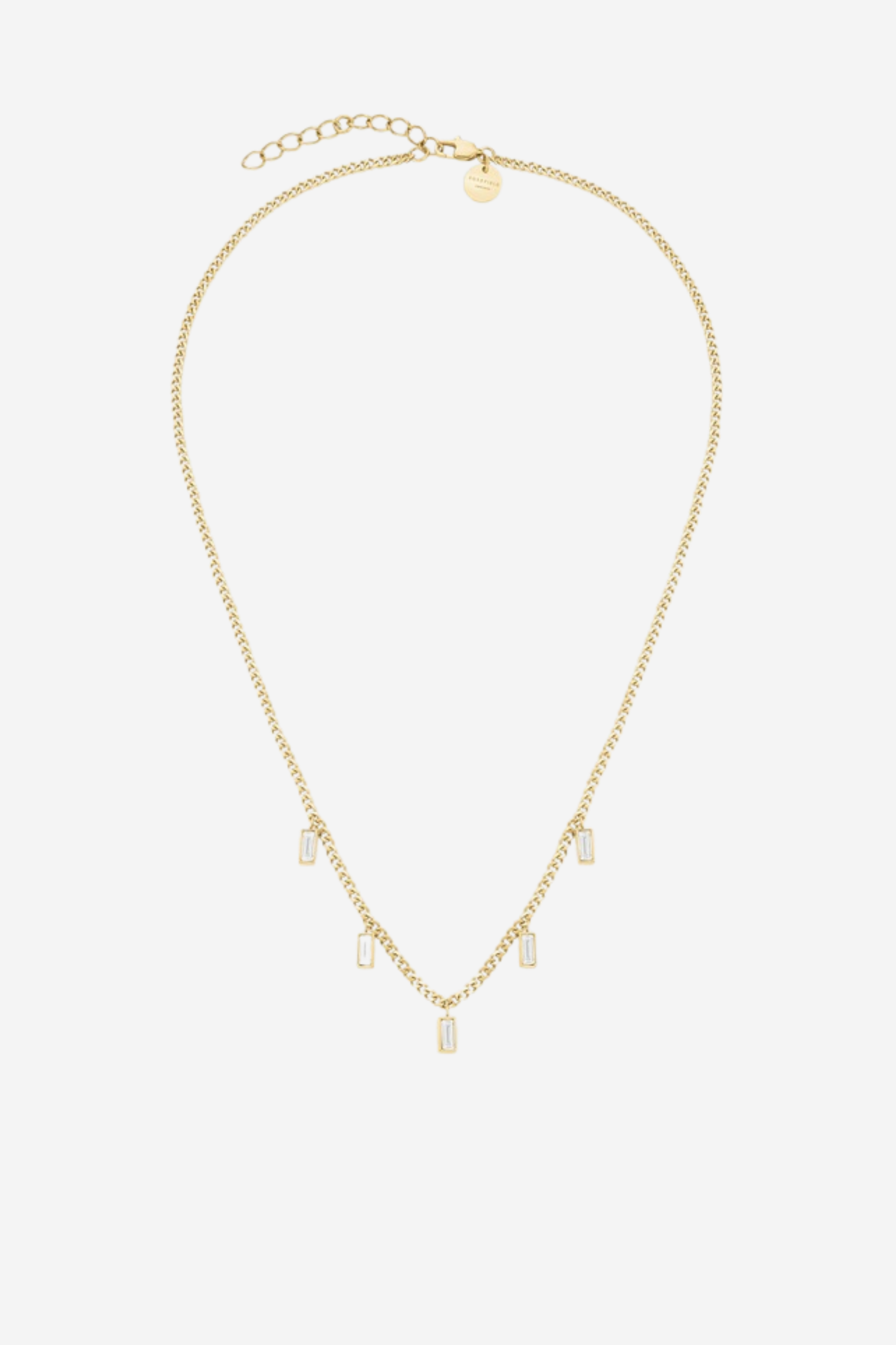 Baguette Necklace - Gold