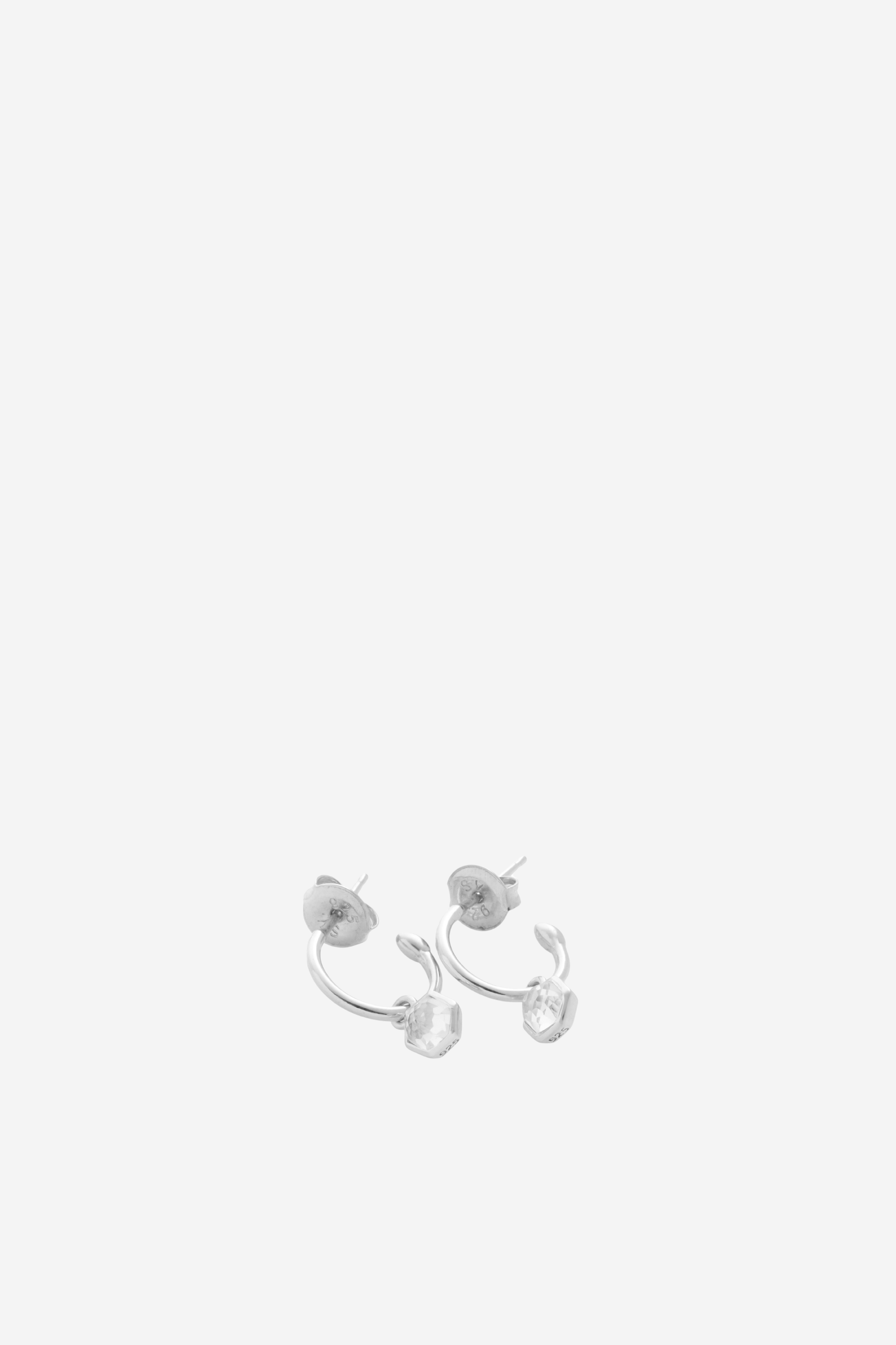 Mini Harmony Hoops - Crystal Quartz