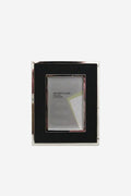 Silver & Black Faux Leather Frame