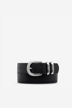 Let It Be Belt - Black/Silver
