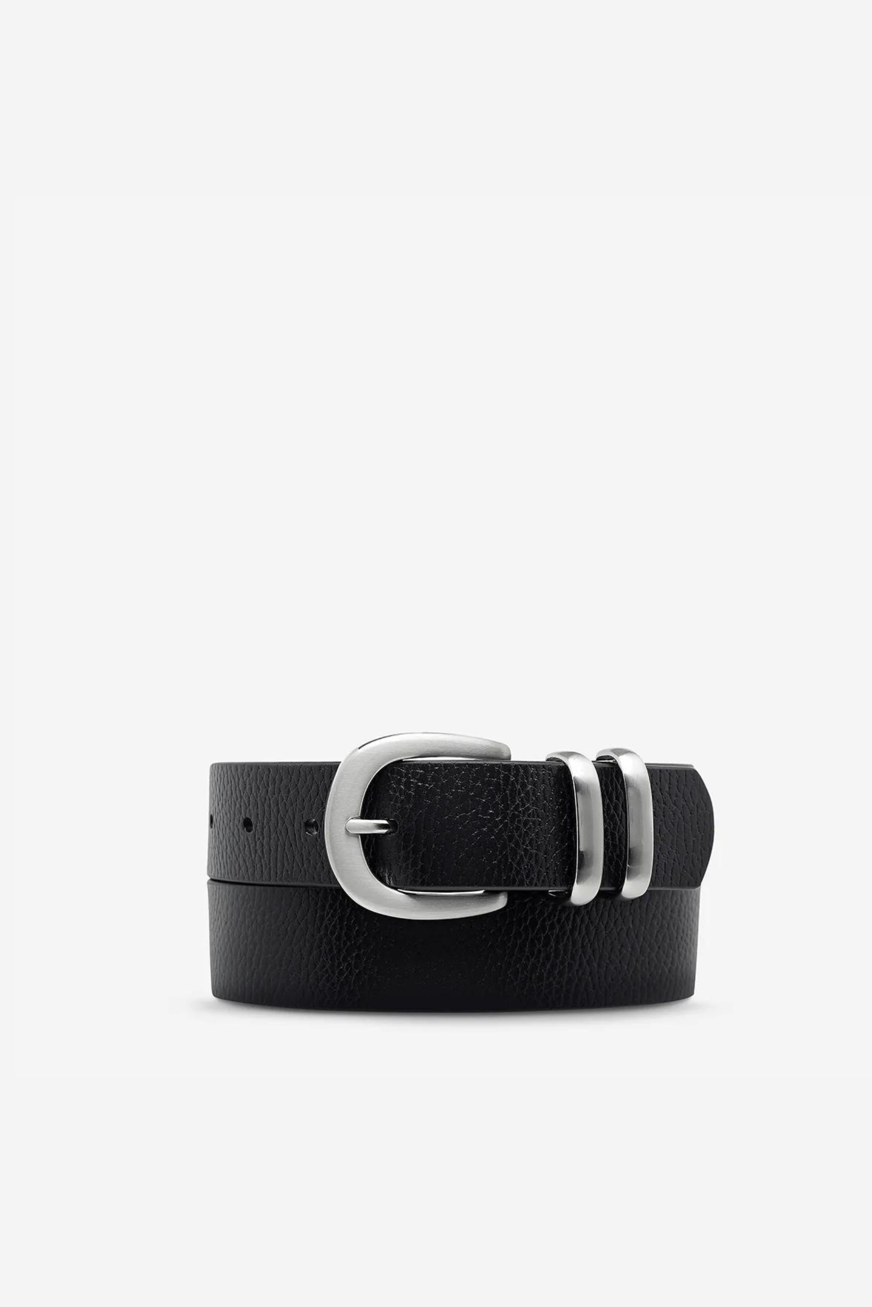 Let It Be Belt - Black/Silver