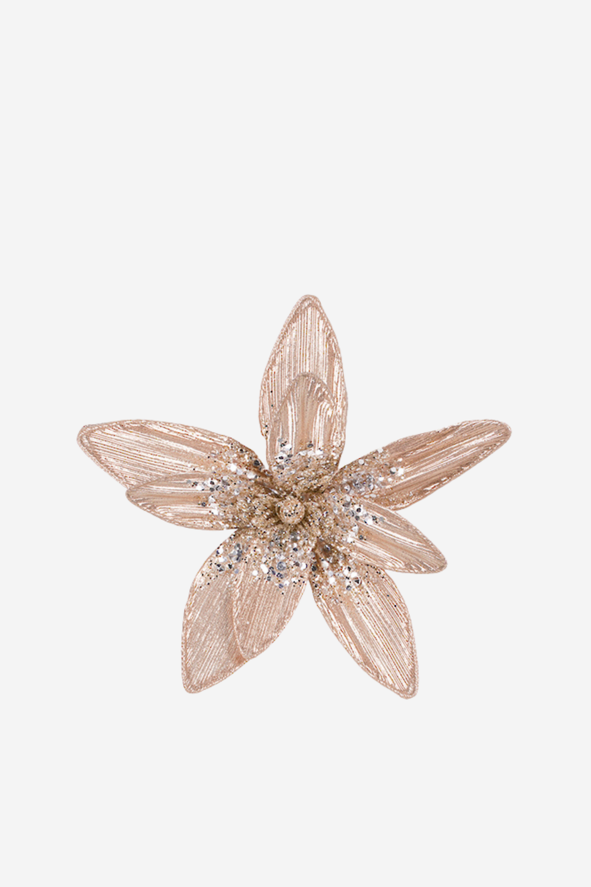 Champagne Fabric Flower Clip