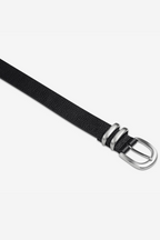 Let It Be Belt - Black/Silver
