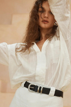 Let It Be Belt - Black/Silver
