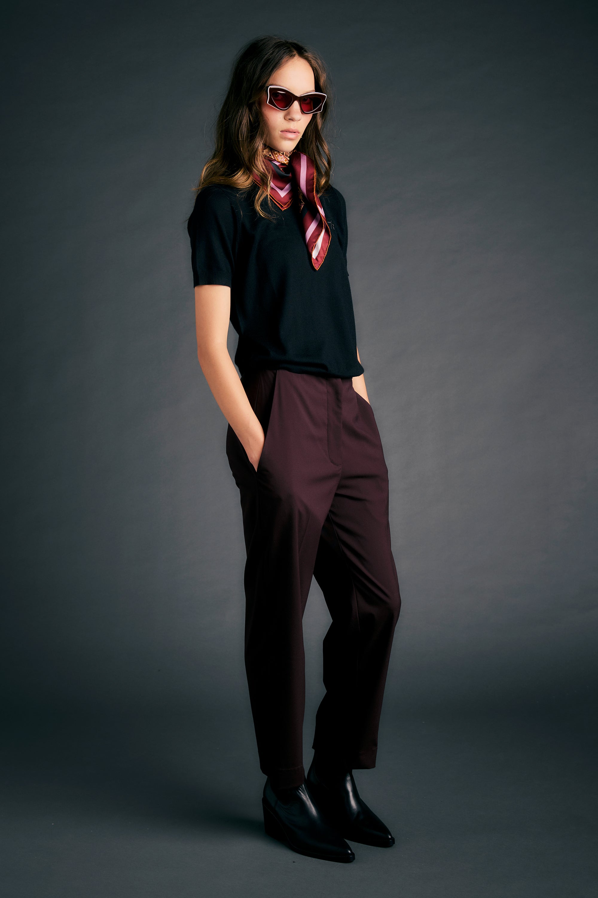 Dark Matter Trousers - Everyday Suiting - Plum