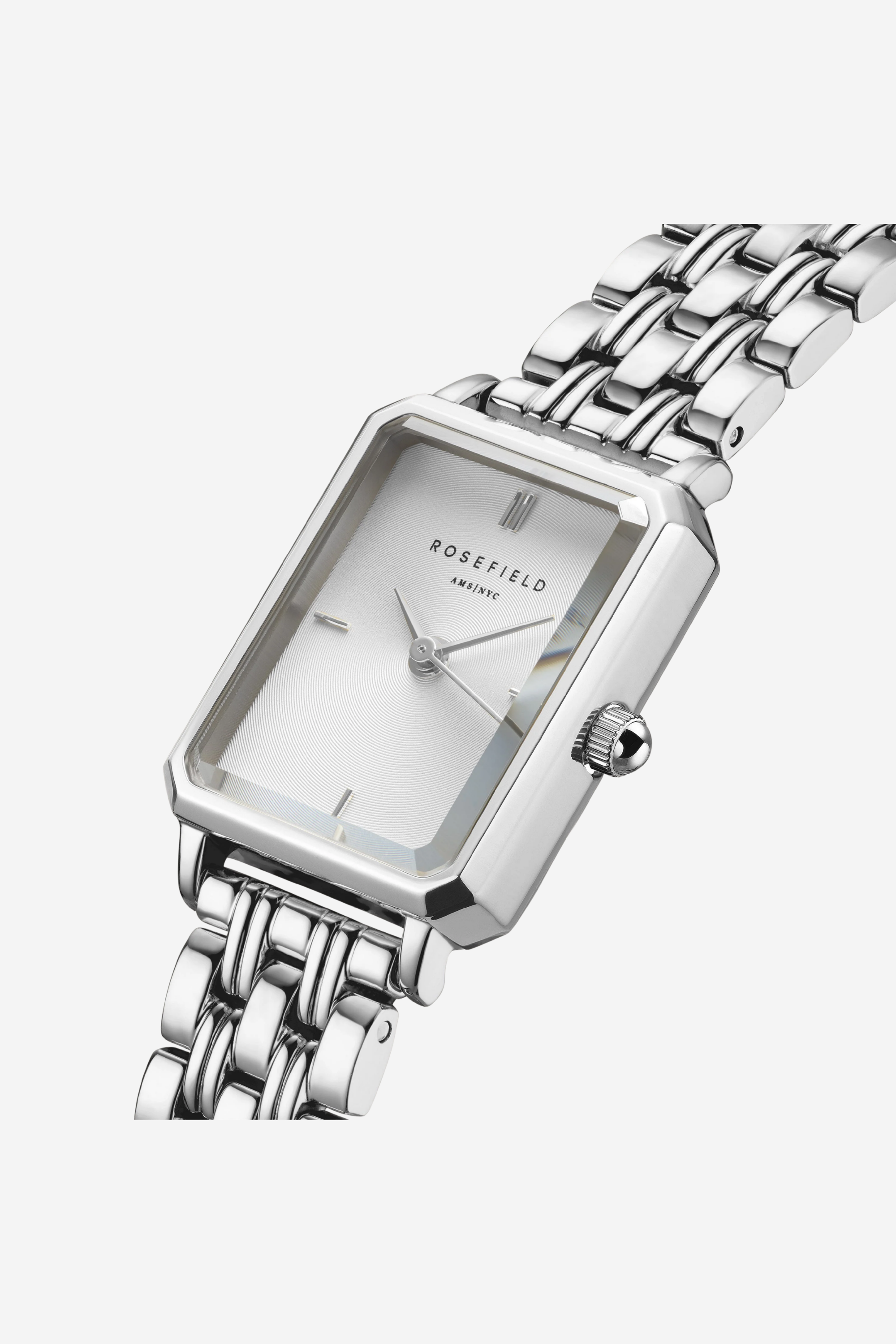 Octagon Watch XS White Face - Silver