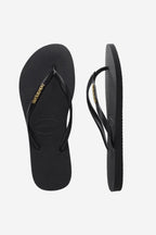Slim Logo Metallic - Black/Gold