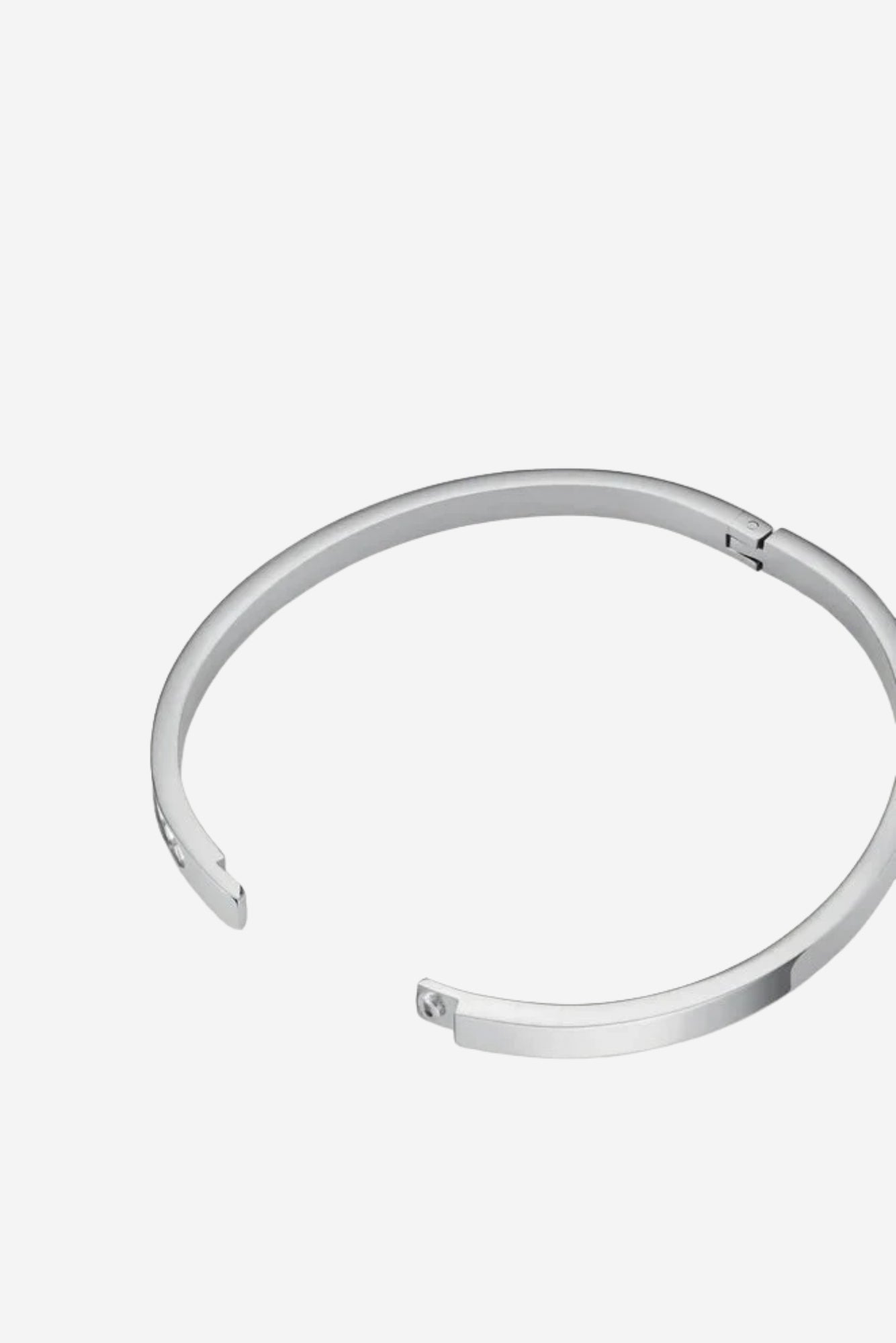 Crystal Bangle - Silver