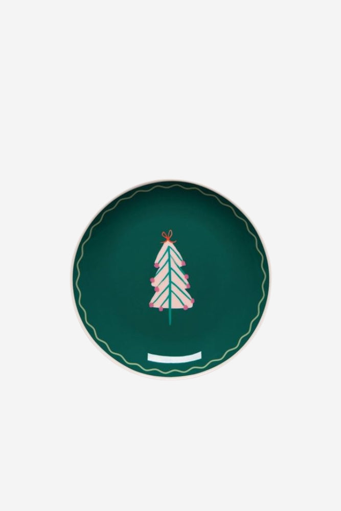 Glitzmas Appetizer Christmas Plates