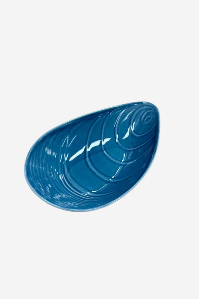 Mussel Porcelain Bowl - Blue