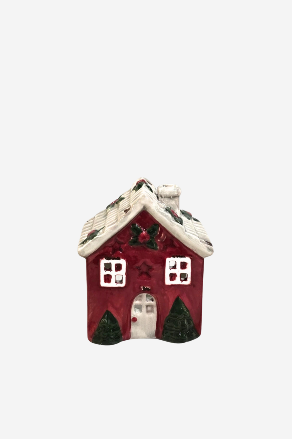 Red Christmas Tealight Cottage