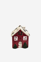 Red Christmas Tealight Cottage