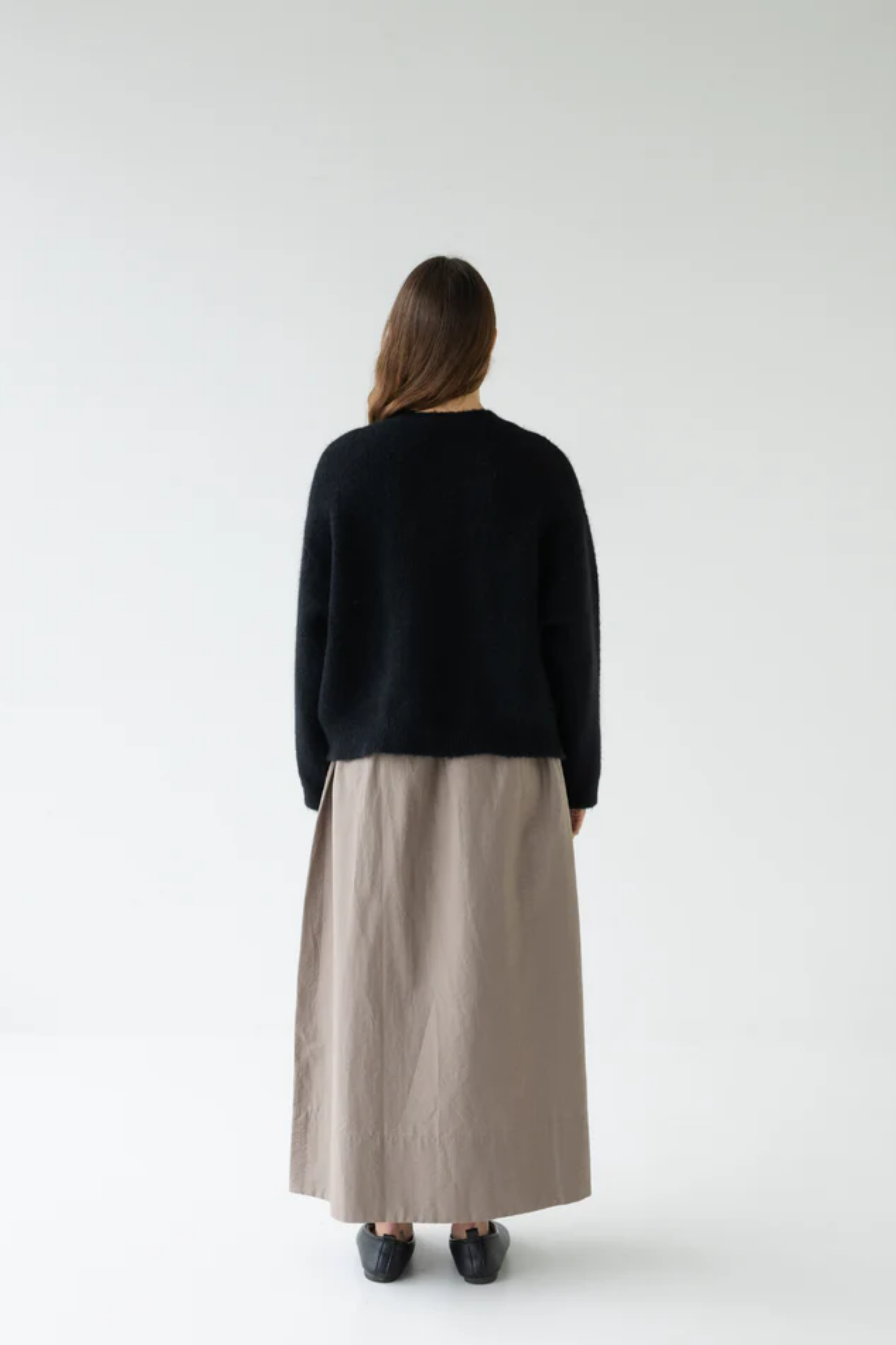 Alpaca Blend Cardigan - Black