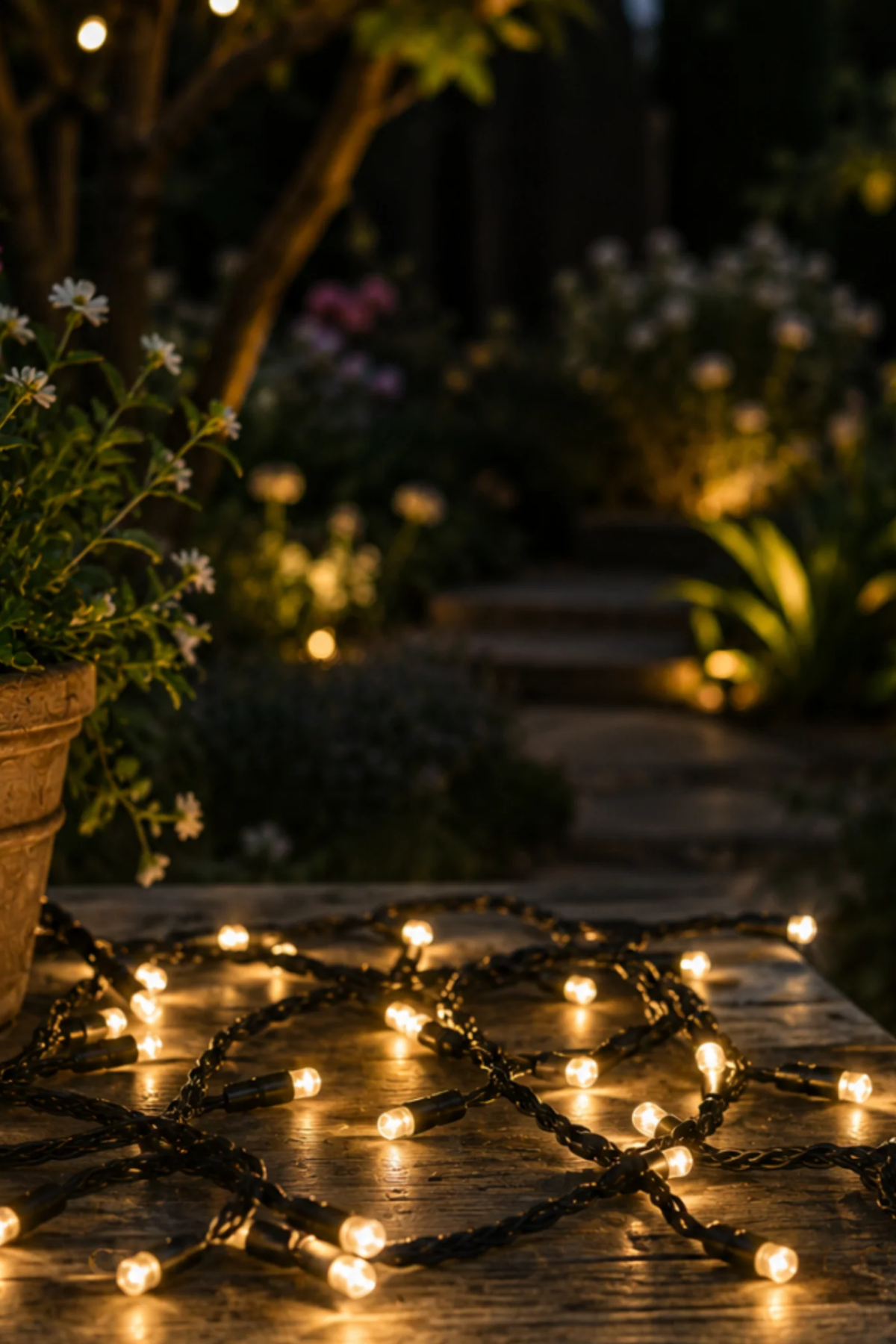 Fairy Lights - Warm White/Black Cable