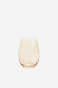 Stemless Glass - Ripple Light Amber