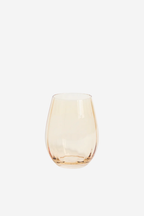 Stemless Glass - Ripple Light Amber