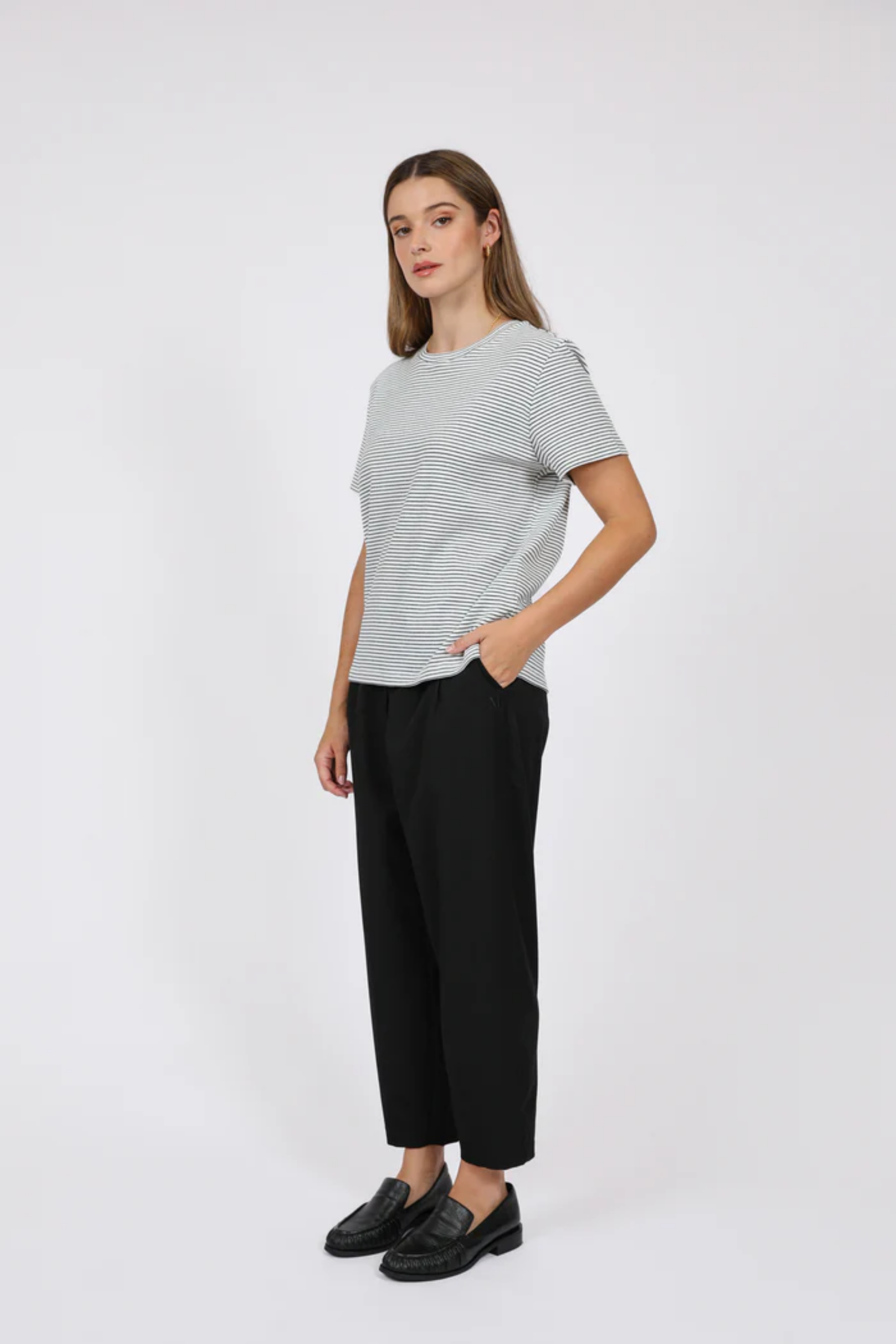 Uno Short Sleeve Tee - Black Stripe
