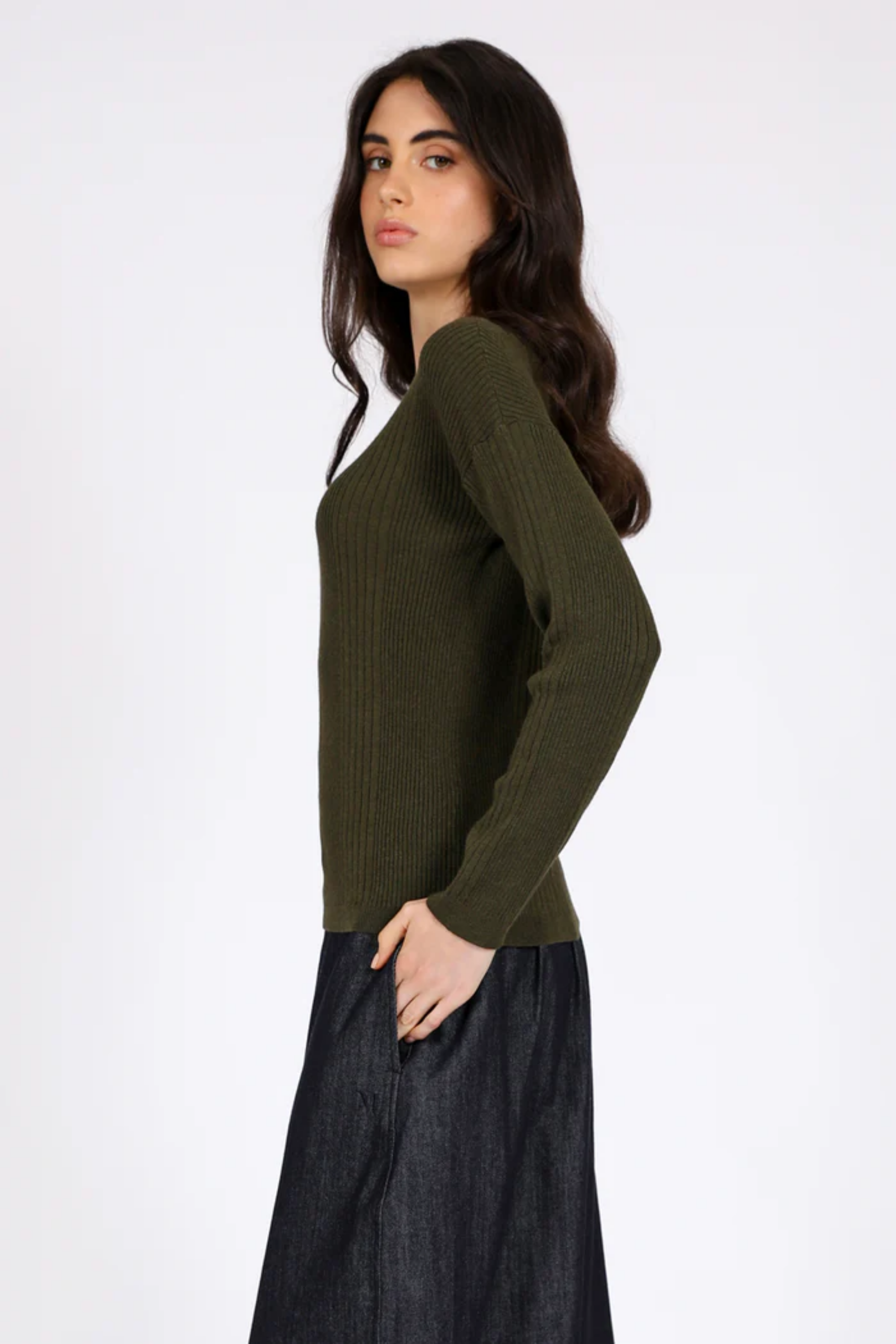 Vero Knit Long Sleeve - Spruce