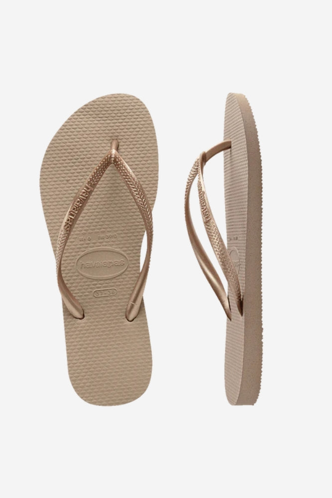 Slim Jandals - Rose Gold