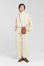 Nikko Pocket Phone Sling - Tan Luxe