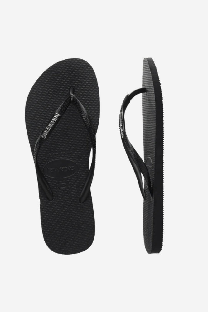 Slim Logo Metallic - Black/Silver