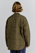 Quilted Monogram Jacket - Dark Olive
