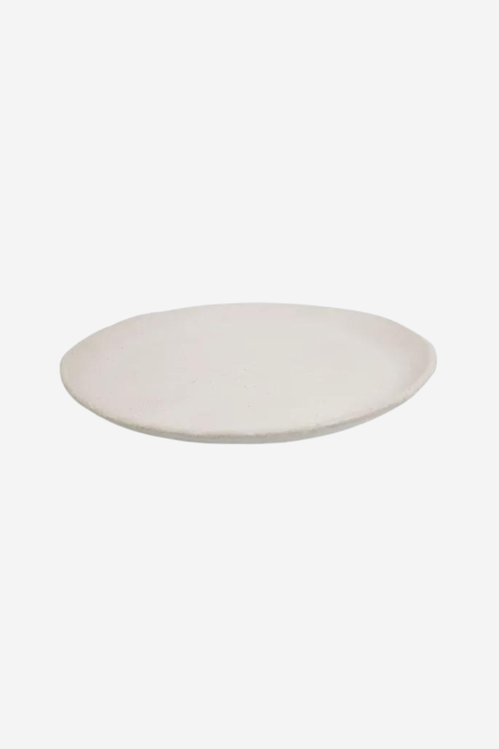 Organic Plate 35cm - Sandy White