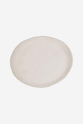 Organic Plate 35cm - Sandy White