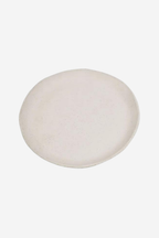 Organic Plate 35cm - Sandy White