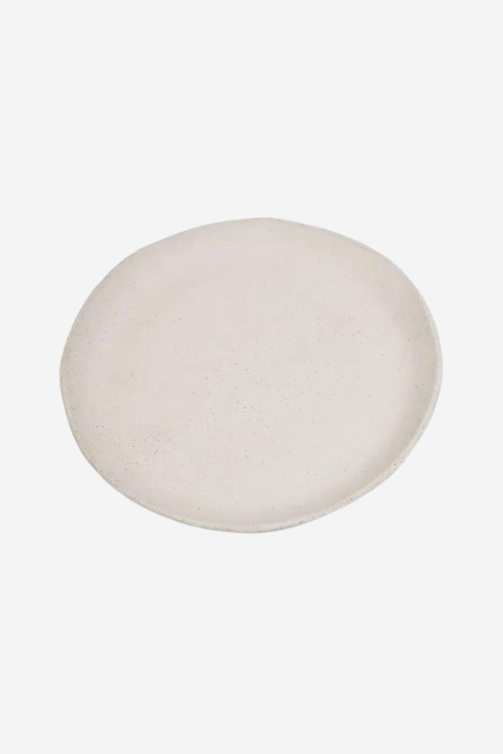 Organic Plate 35cm - Sandy White