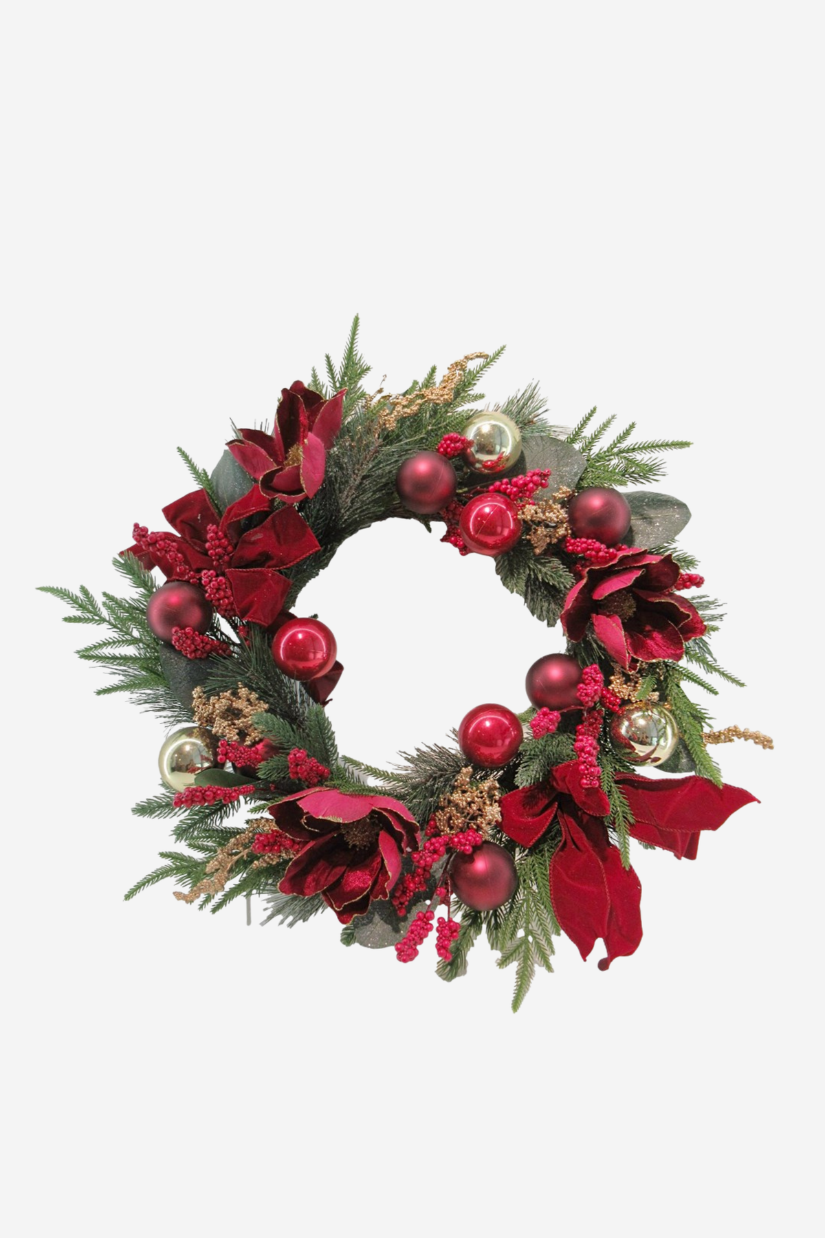 Magnolia & Berry Cluster Wreath