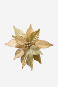 Poinsettia - Gold Glitter