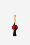 Ladybug Tassel Charm - Red Multi