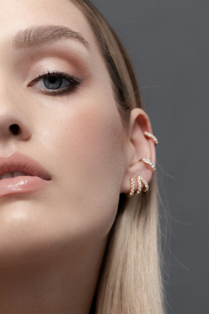 Ciel Earrings - CZ/Gold