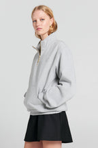 Runaway College Zip-Up Sweatshirt - Grey Marle