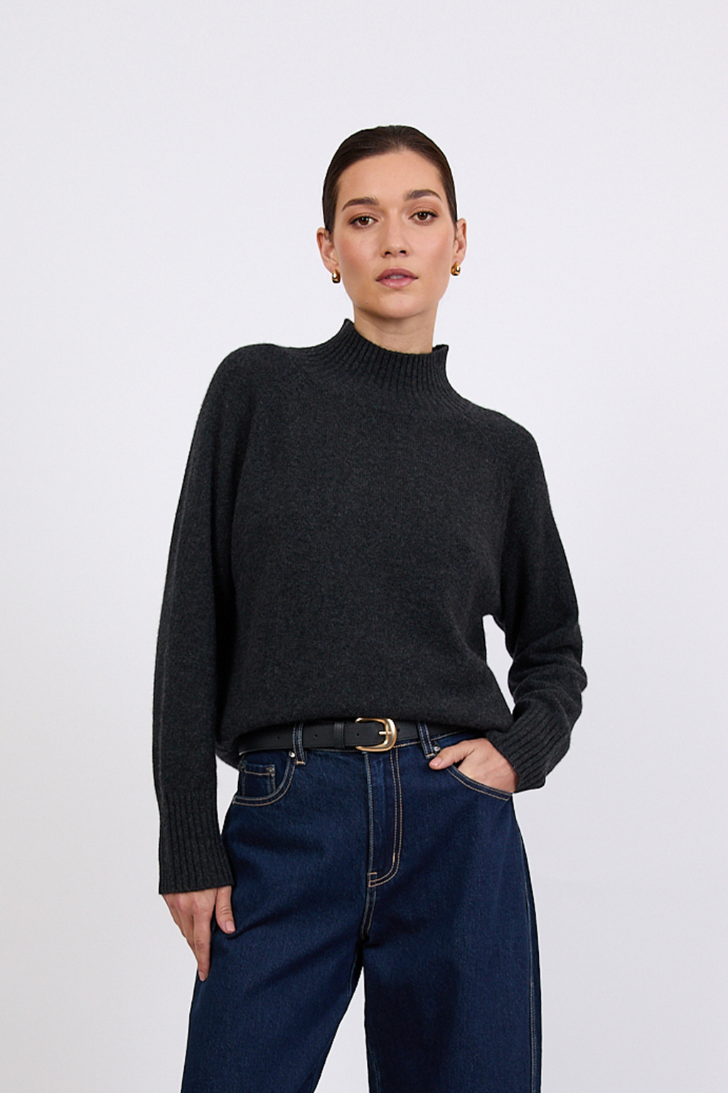 Cashmere Funnel Neck