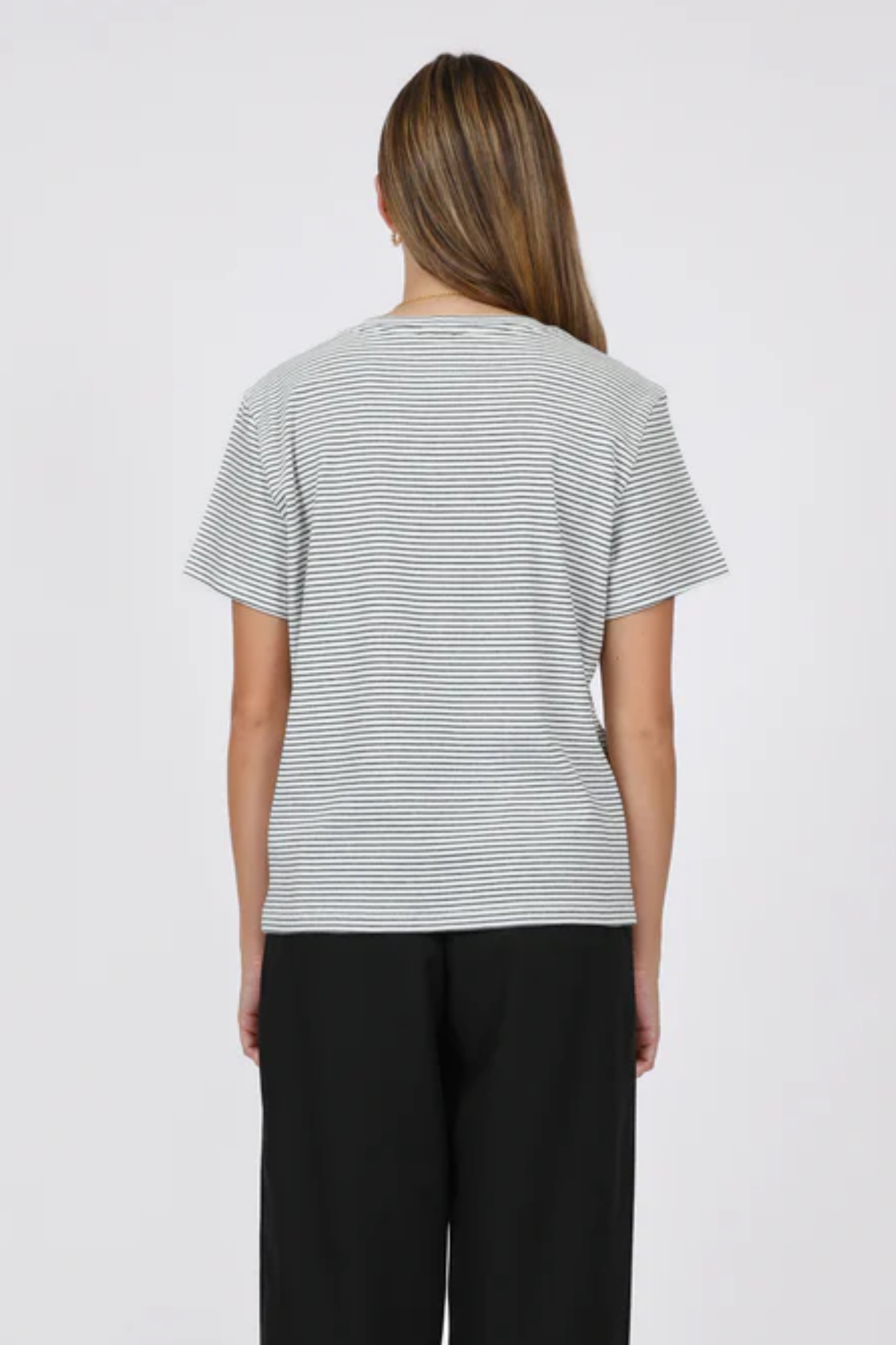 Uno Short Sleeve Tee - Black Stripe