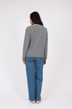 Uno Rib Longsleeve - Indigo Stripe