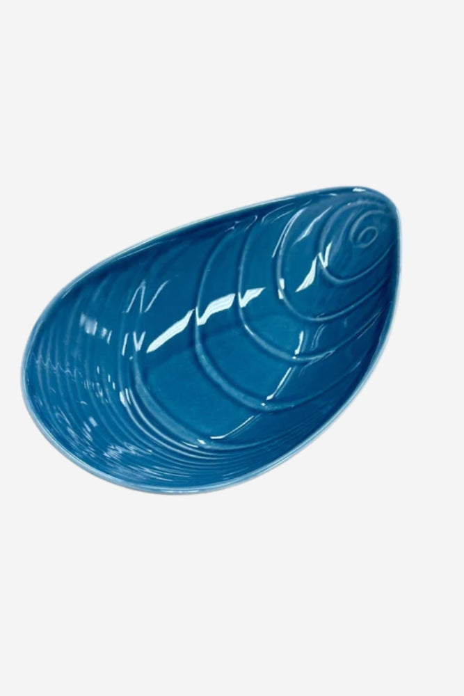 Mussel Porcelain Bowl - Blue