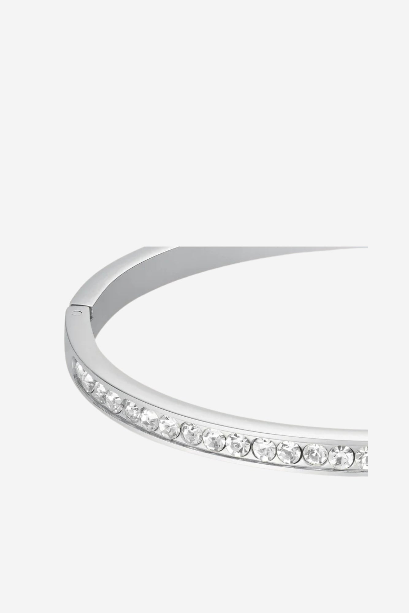 Crystal Bangle - Silver