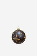 Glass Ball - Deep Blue & Gold