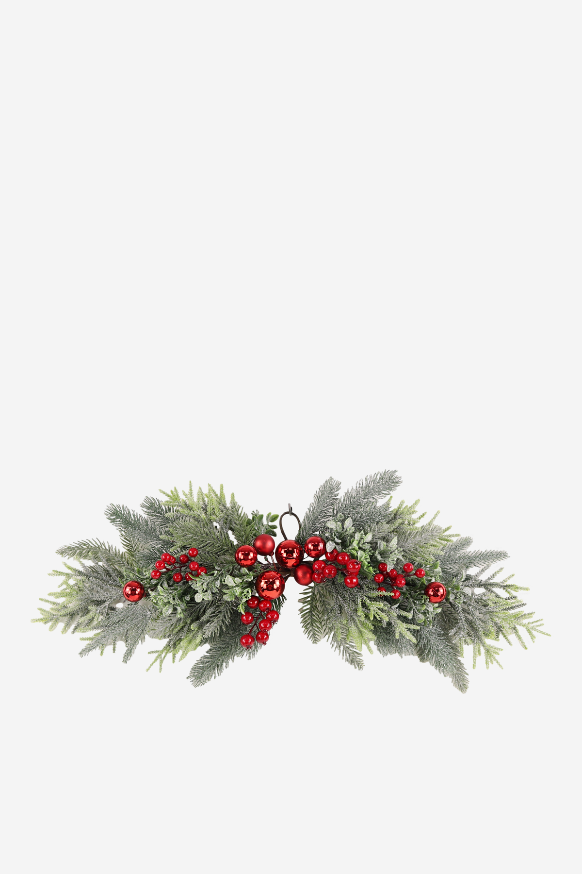 Glittered Red Berry & Bauble Swag