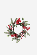 Frosted Holly Candle Ring