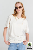 Embroidered Runaway Girl Classic Organic Cotton T-Shirt